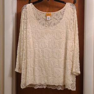 Ruby Rd. Ladies lace top.